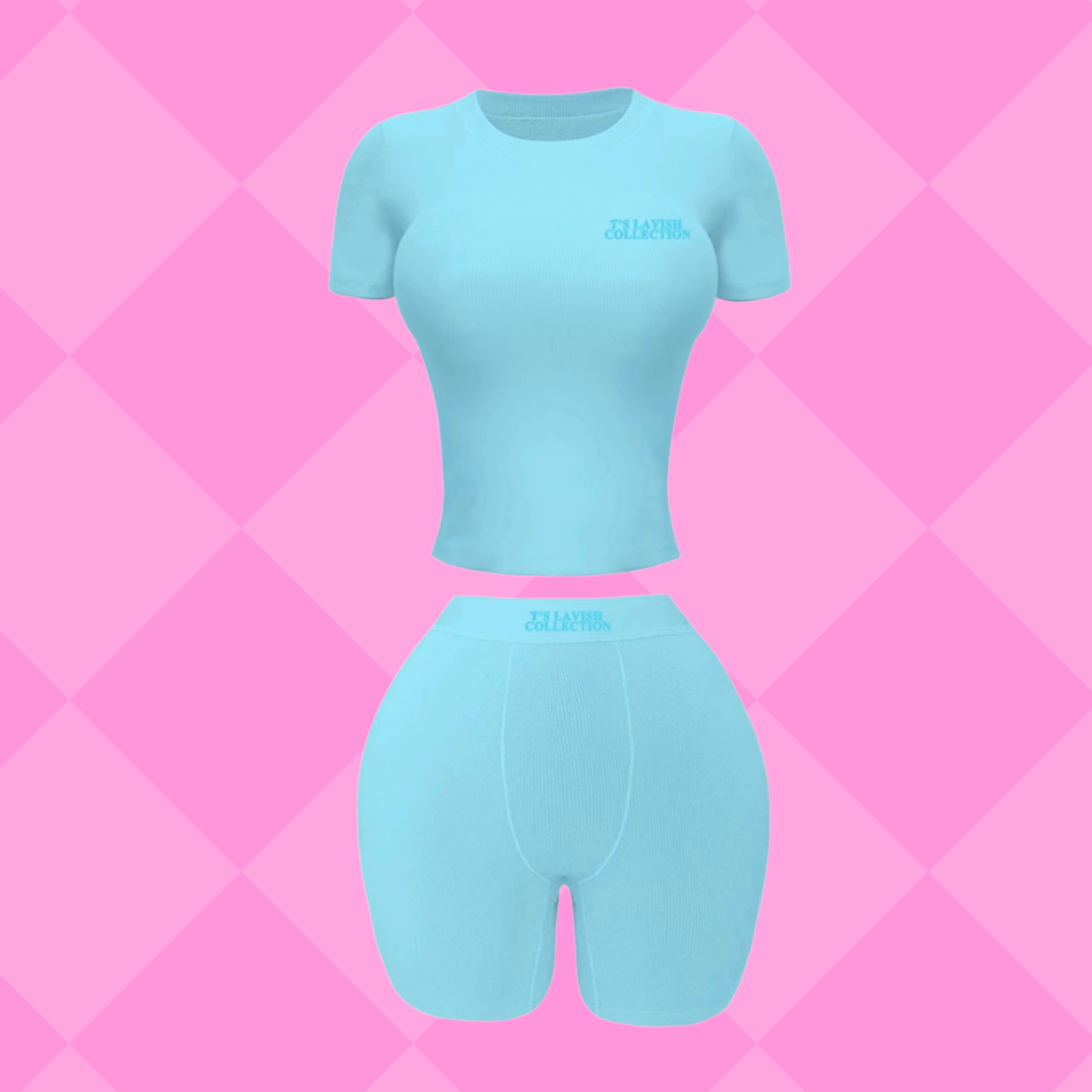 Short sleeve Tshirt short set Breathable 2 piece comfy