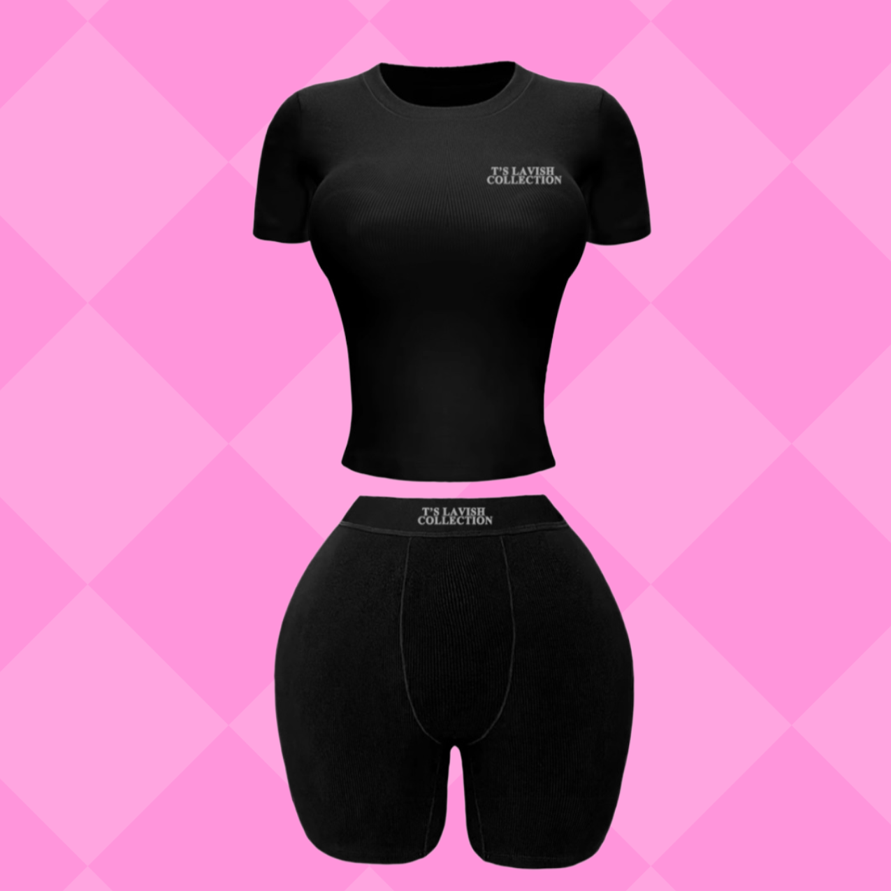 Short sleeve Tshirt short set Breathable 2 piece comfy