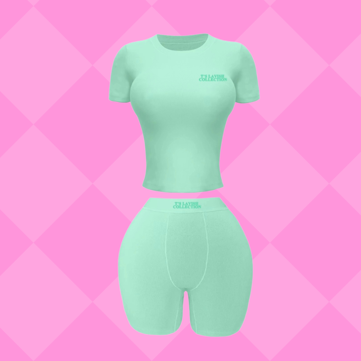 Short sleeve Tshirt short set Breathable 2 piece comfy