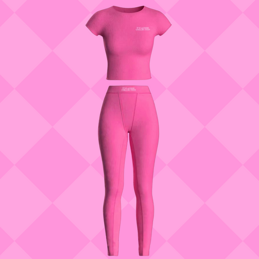 Short sleeve Tshirt Legging Breathable 2 Piece Comfy Loungewear Girl